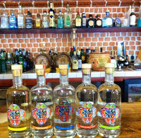 A toast with Wahaka Mezcal at ¡Viva Milagro!